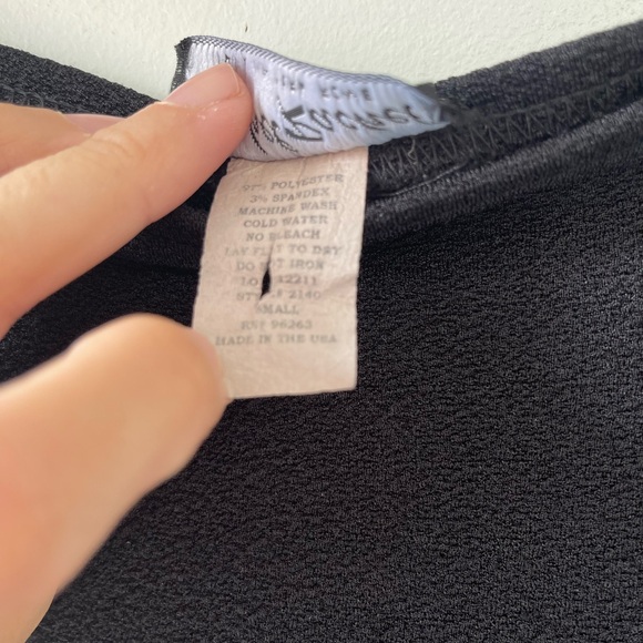 90’s black stretchy maxi skirt - Picture 7 of 8